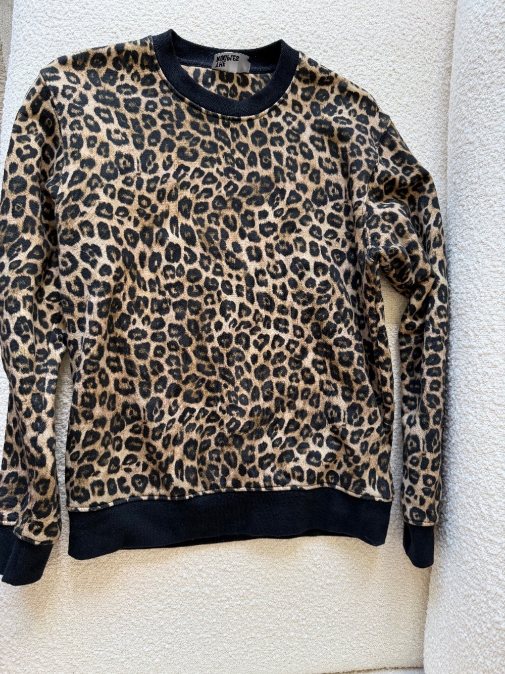 The Kooples Leopard Print Crewneck Sweatshirt - Size S - EU S
